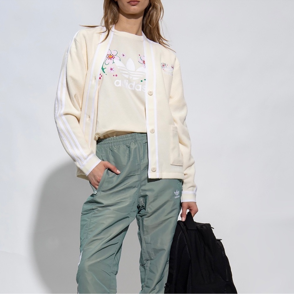 Adidas Originals Cardigan With Logo Cream white IP3761